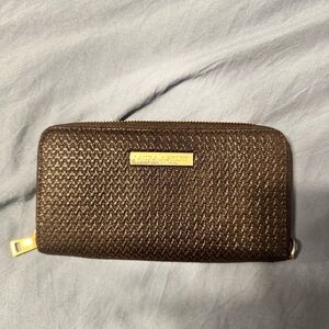 Laura Ashley Black Woven Wallet